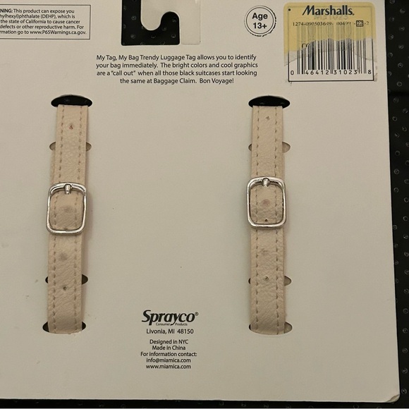 Sprayco NWT Paris-themed luggage tags, set of two. Perfect for vacation! - Picture 7 of 9